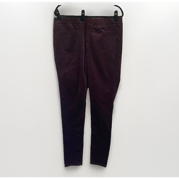 Eileen Fisher Womens Corduroy Pants Size Medium Plum Organic Cotton Sustainable - Picture 1 of 9